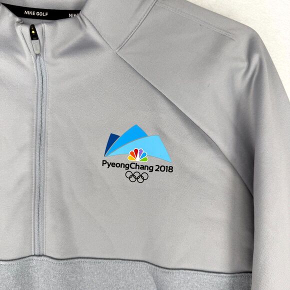 Official Pyeong Chang 2018 Olympics Nike Golf Mens Quarter Zip Sweater Size XL - Picture 4 of 11